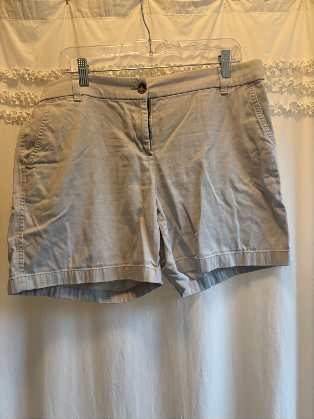 J. Crew Women's Chino Bermuda Shorts in Light Tan
